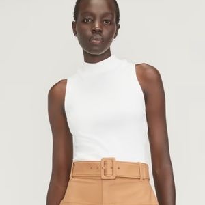 Everlane the Ribbed Mock Neck Tank